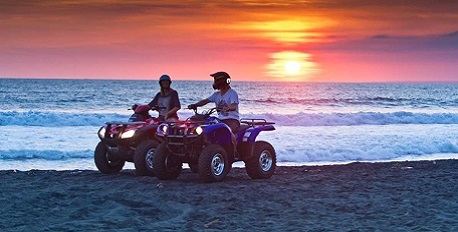 ATV Riding On The Beach