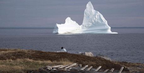 Iceberg Watching From Shore