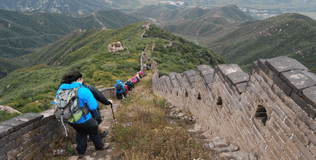 Hiking at the Wild Great Wall