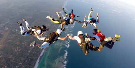 Skydiving in Diani